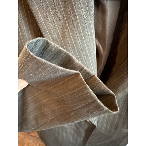 Antonio Melani Blazer‎ Jacket Women 0 Brown Gold Pinstripe Party Career Workwear - Picture 4 of 9